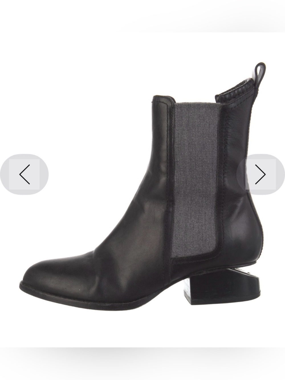 Alexander Wang Black Chelsea Ankle Boot with Block Heel - Women
